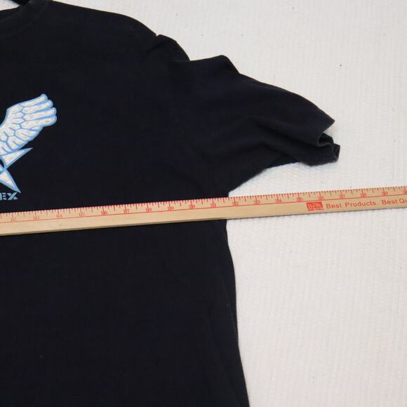 Avirex Blue T-shirt with raised logo size XL - Picture 6 of 7